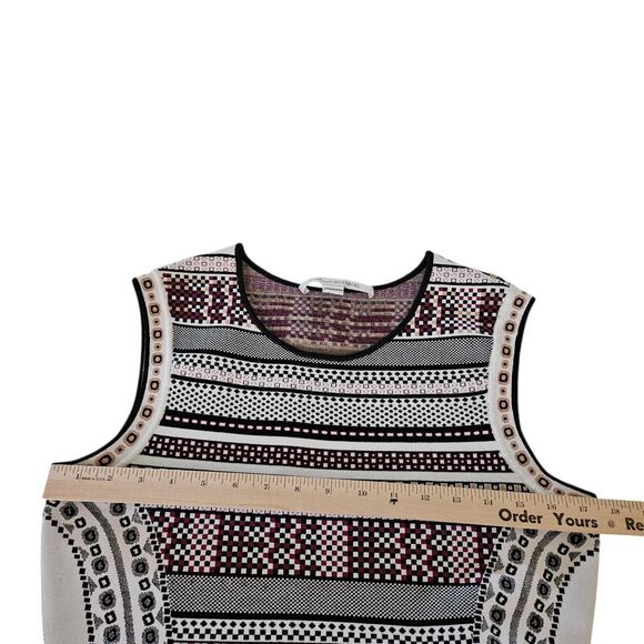 Diane von Furstenberg Eleanor Dress Large Jacquard A-Line Banded DVF NWOT - Picture 10 of 11